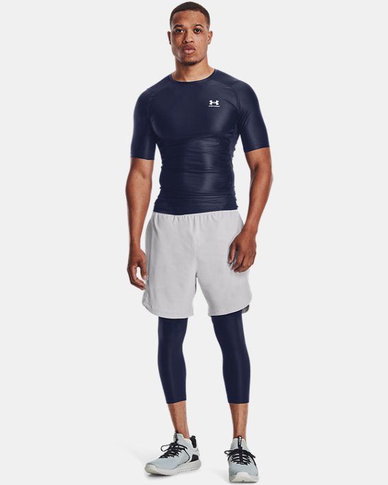 Men's UA Iso-Chill Compression Short Sleeve in Blue image number 2